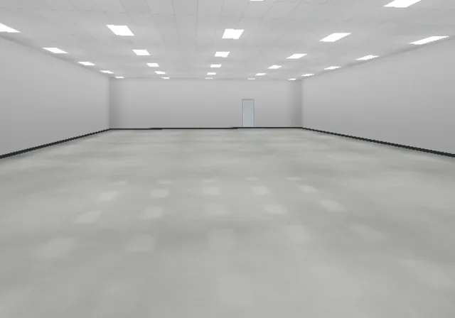 Polished concrete floor, satin gloss