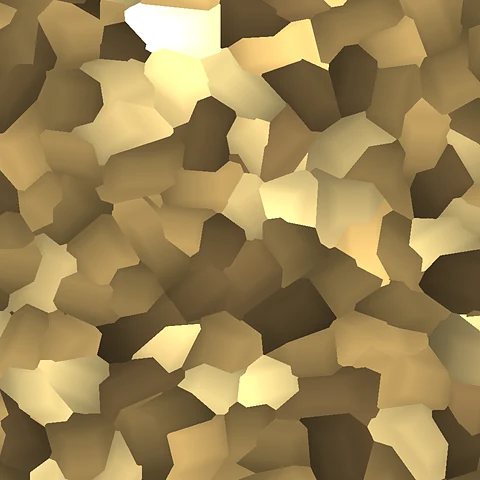 Gold mica flake finish swatch